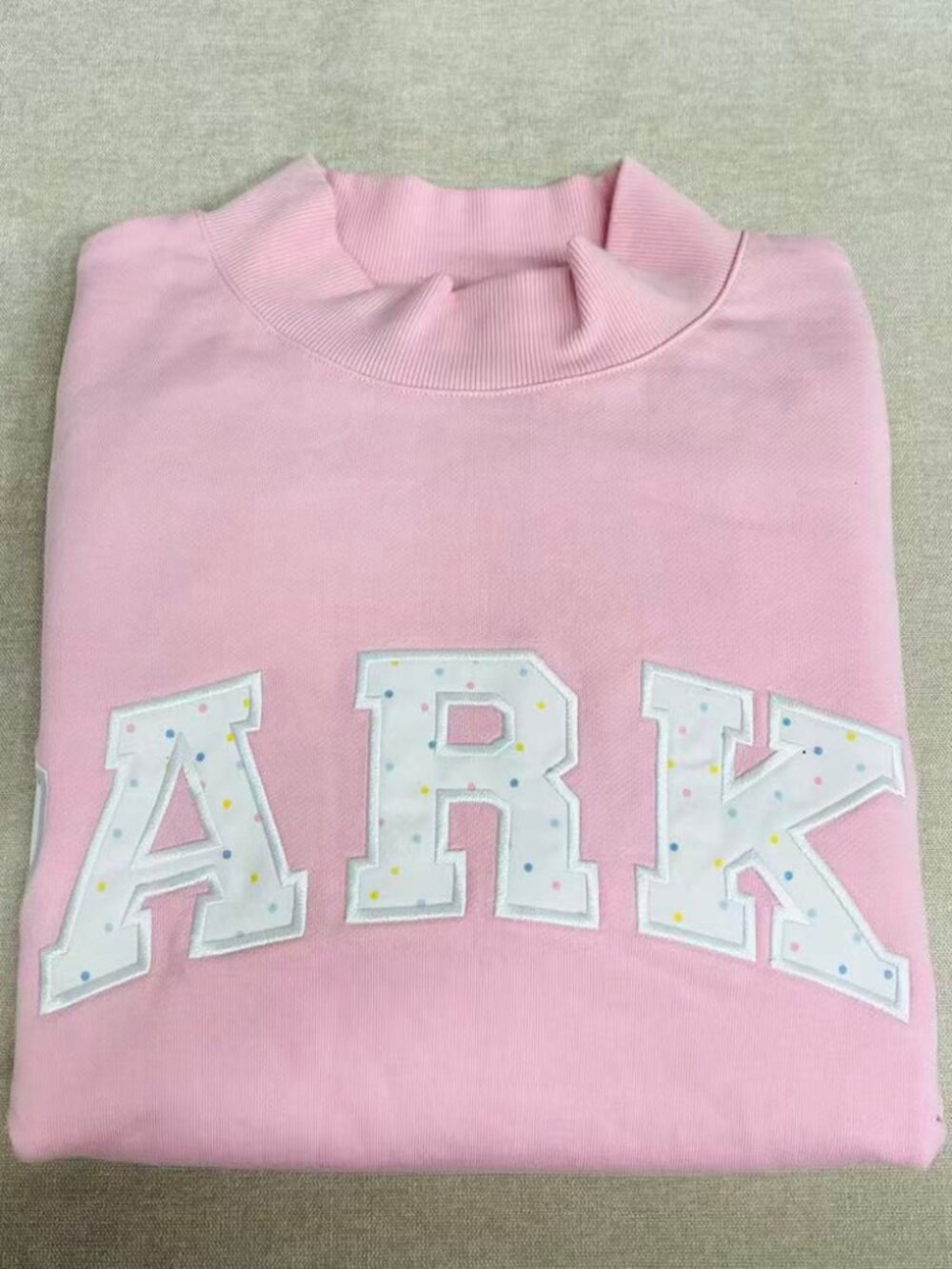 PARKE Pink Mock Neck Sweatshirt - Picture 3 of 7